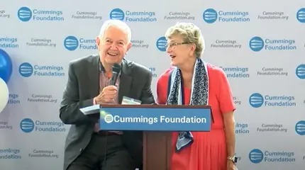 Bill and Joyce Cummings, creators of the Cummins Foundation.