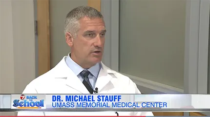 Dr. Michael Stauff speaks about the causes of injury to school athletes.